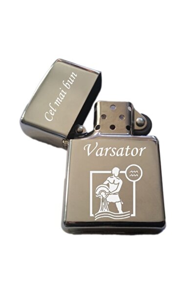 dalimag Brichetă metalică gravată cu zodia Vărsător - Cea mai bună