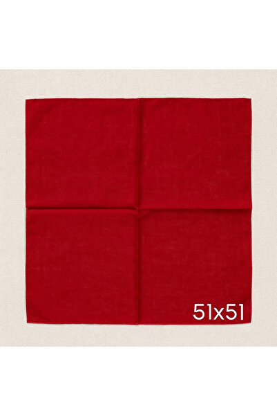 Sibel Günay Butik Eșarfă pătrată roșie 25 buc |   Bandana |   Unisex |   51*51