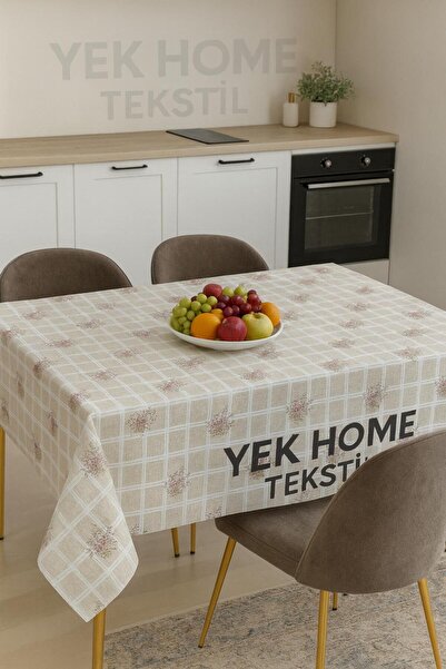 YEK HOME TEKSTİL Elyaflı Pvc Silinebilir Masa Örtüsü