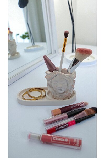 ODİ HOME 2 bucăți organizator de bijuterii pentru machiaj din piatră Suport p...