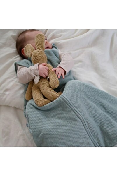 PAMUK HANIM Outlet Winter Sleeping Bag 2.5 Tog Girl - Boy Baby-Child Sleeveless Zippered Sleeping Bag/Sea Green