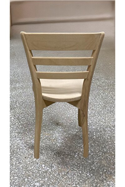 Ert ahşap Rupon Cilasız Çıtalı Ahşap Sandalye