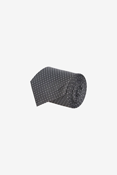 ALTINYILDIZ CLASSICS Men's Black-Grey Patterned Tie