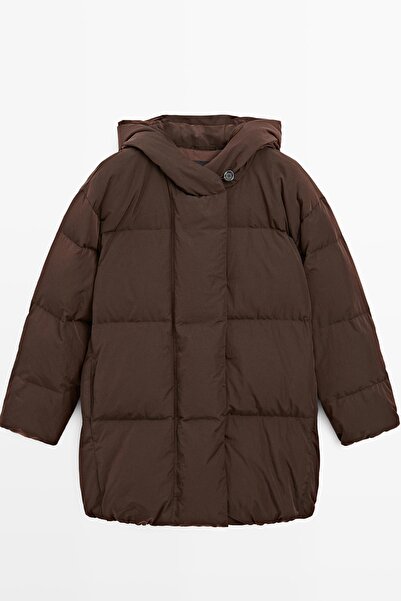 Massimo Dutti Su itici kapüşonlu şişme mont