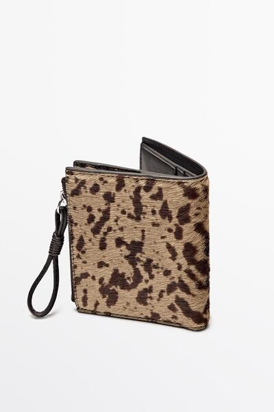 Massimo Dutti Desenli deri cüzdan