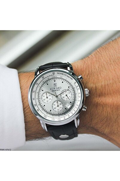 Reward Excellent Rwa147612 Men's Wristwatch with Black Leather Strap