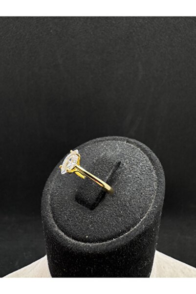 Jewel İTHAL ARPA TAŞLI GOLD KADIN GÜMÜŞ YÜZÜK