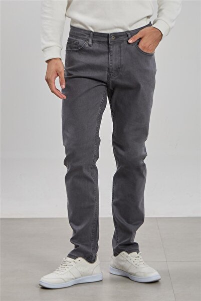 BARRELS AND OIL Men's Regular Fit Trousers - Smoked