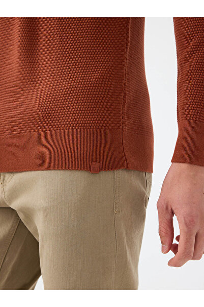 Loft Regular Fit Kiremit Erkek Kazak Lf2040477