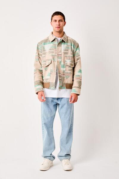 Rocqerx X-2007 Спідниця з візерунком, кишенями з резинкою, деталями з жакарду, акриловим пальто