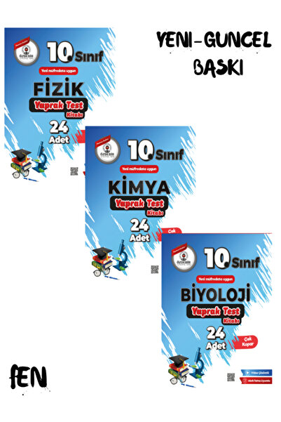 ÖZDEBİR YAYINEVİ 10.Sınıf Fen Yaprak Test Seti Güncel Yeni Baskı