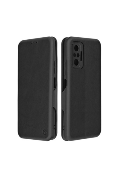OEM Husă de telefon pentru Xiaomi Redmi Note 10 Pro, Techsuit Safe Wallet Plus, Neagră