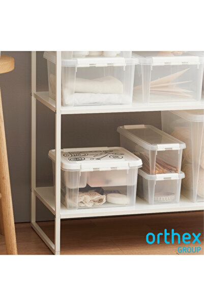 Orthex Set of 5 Boxes with lid 3.5 L, SmartStore Home4, 38x14x11 cm