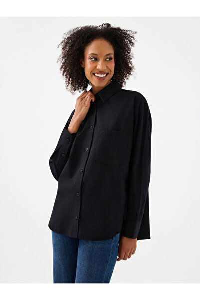 Loft Loose Fit Black Women's Shirt Lf2041855