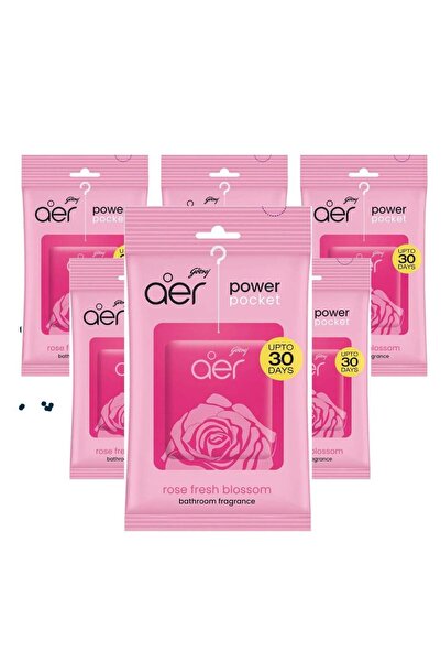 Godrej aer معطر حمام باور بوكيت - برائحة الزهور المنعشة - عبوة من 6 قطع