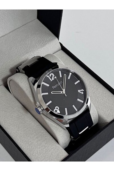 Ferrucci ERKEK KOL SAATİ METAL KASA DAYANIKLI SİLİKON KORDON 30 METRE SUYA DA...