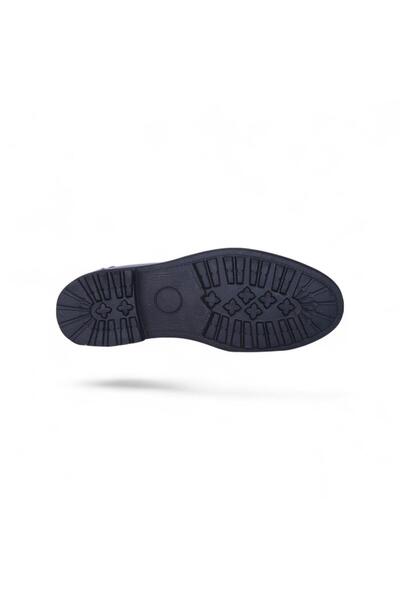 Crisso B520 Μαύρα Λαστιχένια 100% Δερμάτινα Ανδρικά Παπούτσια Μπότες