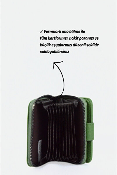 Mazel Design 4201 Genuine Leather Unisex Rfid Protected Zippered Multi-Compartment Imported Card Holder Wallet