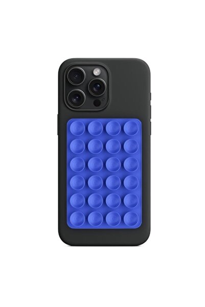 Techsuit Suport universal adeziv din silicon cu 24 de ventuze, albastru închis