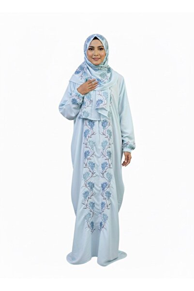 ELEGANT G شرشف صلاة مطرز { سحاب} ربطة فاخر مع الطرحه