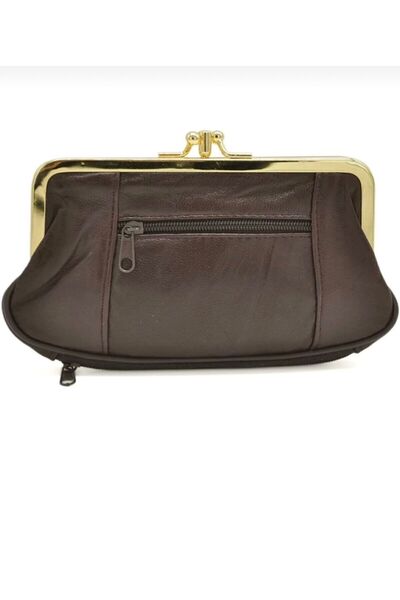 Baykuş Boutique Soft Genuine Lamb Leather Women's Wallet with Clip