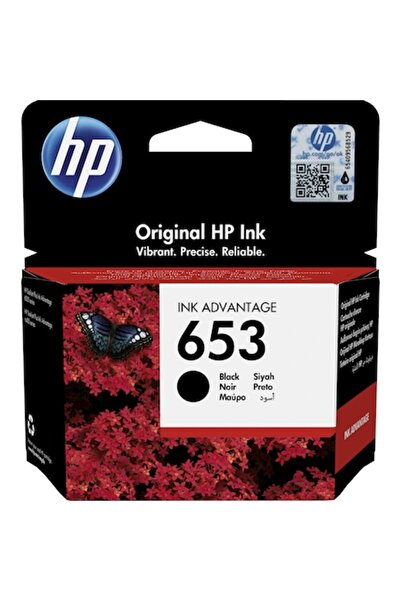 HP Cartuș de cerneală 653, negru