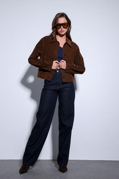 Antioch Suede Women's Jacket with Coffee Bag Pocket