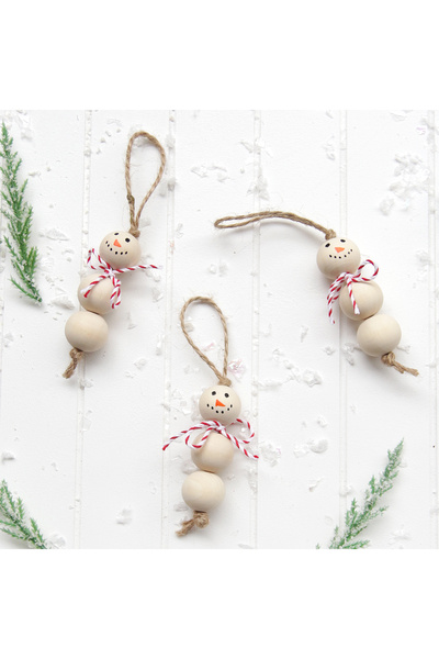 Bimotif Χιονάνθρωπος 8 εκ. χριστουγεννιάτικο στολίδι 8 τεμάχια