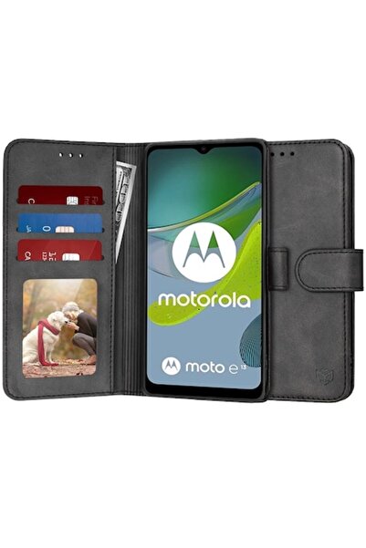 Fils Husă de înaltă protecție pentru Motorola Moto E13, Jurnal, L48, piele, c...