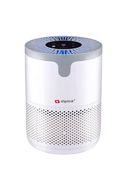 Alpina Purificator de aer Alpina, 12W, Până la 10 mp, 60 m3/h, HEPA 13, Ionizare, Temporizator, Alb