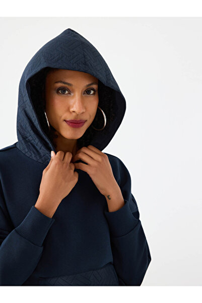 Loft Oversize Navy Blue Women's Sweatshirt Lf2040925