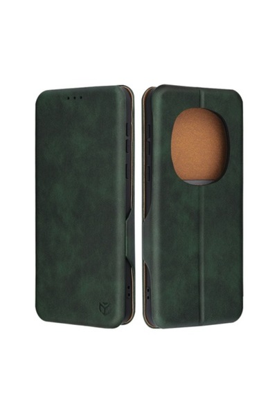 FİL Husă de protecție pentru Honor Magic7 Pro, G22, piele, Lucky Green