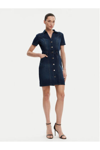 Morgan Γυναικείο Τζιν Φόρεμα 241-ROGLA Μπλε