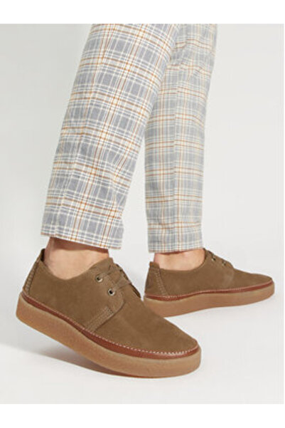 CLARKS Ανδρικά Χαμηλά Παπούτσια καφέ CLARKS-CLARKWOOD LOW OAKWOOD NUBUCK 26176868