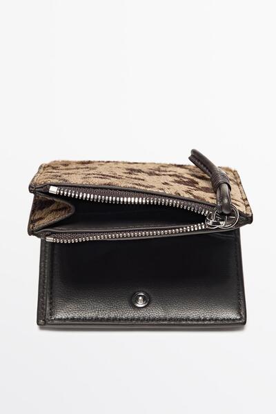 Massimo Dutti Desenli deri cüzdan