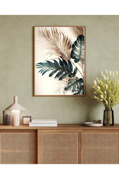 Tuba Decor Tablo dintr-o singură bucată cu rame din lemn pentru sufragerie, s...