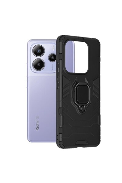 FİL Husa Protectie pentru Xiaomi Redmi Note 14 5G, O88, Metal, Deep Dark