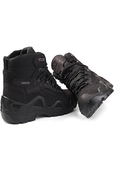 Hammer Jack 23000 Erkek Siyah Hakiki Deri Waterproof Su Geçirmez Outdoor Kalın Günlük Spor Kışlık Çöl Postal Bot