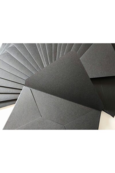 Unbranded/Generic Set 25 Plicuri C6 Handmade - Negru Intens – Hârtie 120g/mp – Pentru Evenimente, Cadouri, Scrisori
