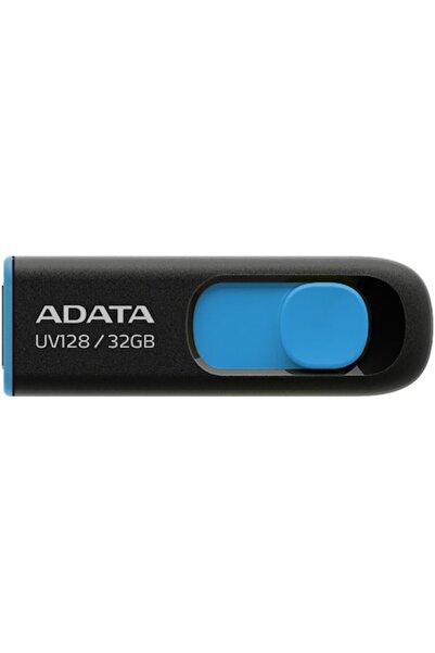 Adata DashDrive UV128, 32GB, USB 3.2, Black/Blue