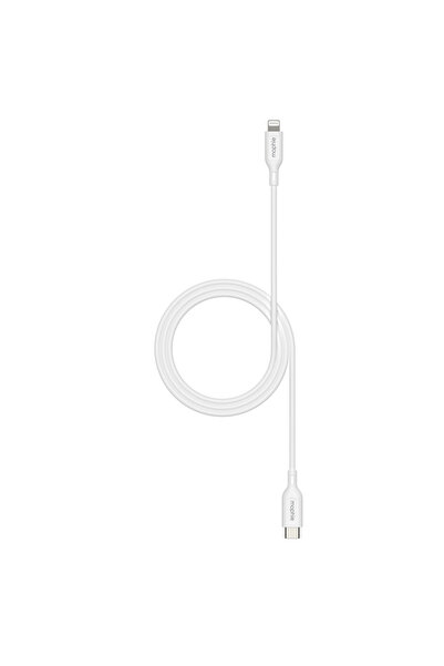Mophie Essentials Güç Kablosu 60W USB-C la Lightning Beyaz 1M 409911862