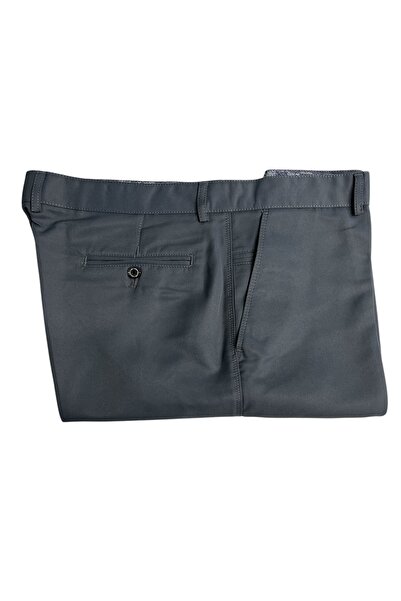 PANTMEN BÜYÜK BEDEN (56-58-60-62) ORTA GRİ RAHAT KALIP, PAMUKLU SATEN,KETEN PANTOLON