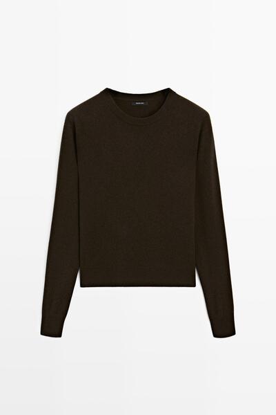 Massimo Dutti Yün karışımlı bisiklet yaka triko kazak