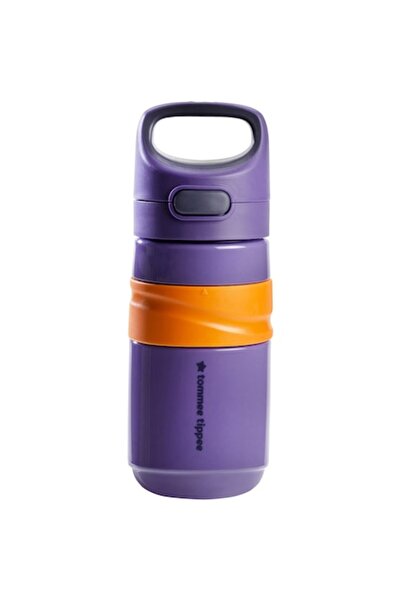 tommee tippee Cana pentru bebeluși cu pai rabatabil, 500 ml, 18 luni +, Mov, ...