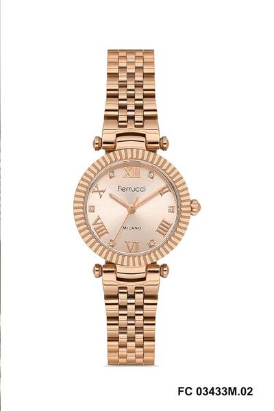 Ferrucci Fc 1224 03433m.02 Rose Gold 33 mm Women's Wristwatch