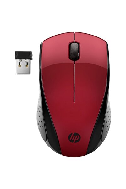 HP 220 Wireless Mouse - Sunset Red, 2.4GHz nano USB, 1600 DPI, Ambidextrous
