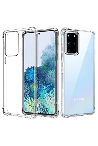 SOFAL Carcasă de telefon pentru Samsung Galaxy S20 Plus (4G/5G), silicon transparent rezistent la șocuri, W48, transparentă