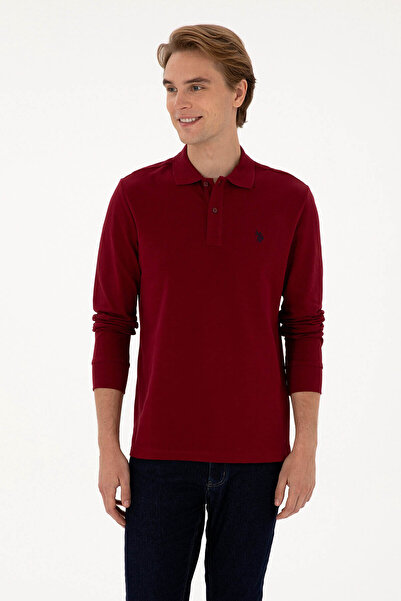 U.S. Polo Assn. Gtp01Sk025 Claret Red Men's Sweatshirt 2225784