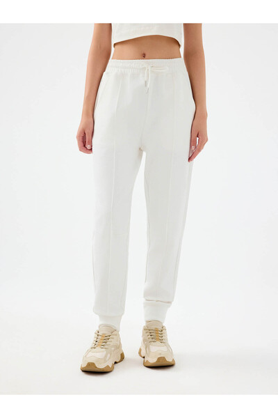 Loft Jogger Fit Beyaz Kadın Eşofman Altı Lf2038218