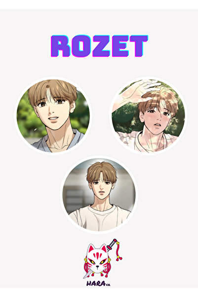 Hara Company Jinx Webtoonu Dan KIM Webtoon Rozet Seti 3’lü